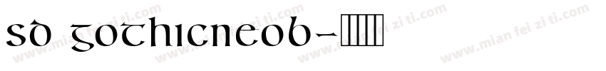 SD GothicNeob字体转换